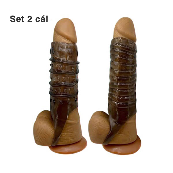 Set 2 đôn khúc giữa có gân gai bi, quai đeo